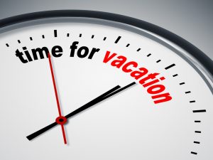 An image of a nice clock with time for vacation